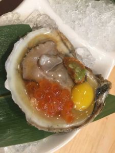 Oyster & Roe With Quail Egg